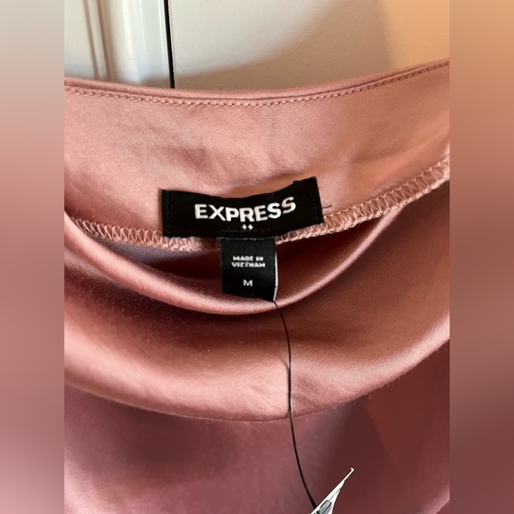 Express Satin Cowl Neck Midi Dress Size M - Picture 3 of 7